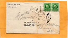 Cuba 1939 Cover Mailed To USA - Briefe U. Dokumente