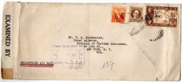 Cuba 1942 Censored Registered Cover Mailed To USA - Briefe U. Dokumente