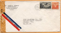 Cuba 1943 Censored Cover Mailed To USA - Briefe U. Dokumente