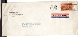 Cuba 1949 Cover Mailed To USA - Briefe U. Dokumente