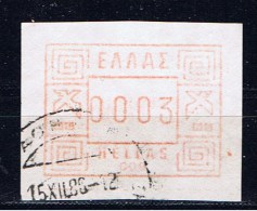 GR+ Griechenland 1984 Mi 1 Automatenmarke ATM Ziffer 0003 Dr - Timbres De Distributeurs [ATM]