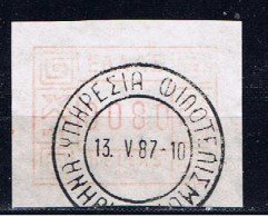 GR+ Griechenland 1984 Mi 1 Automatenmarke ATM Ziffer 0080 Dr - Vignette [ATM]