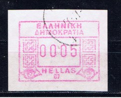 GR+ Griechenland 1991 Mi 9 Automatenmarke ATM Ziffer 0005 Dr - Machine Labels [ATM]