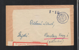 Czechoslovakia Cover 1945 Nemecke Kralupy - Covers & Documents