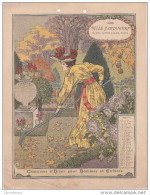 CALENDRIER BELLE JARDINIERE 1898 / OCTOBRE - FORMAT 18X24 - Formato Grande : ...-1900