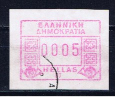GR+ Griechenland 1991 Mi 9 Automatenmarke ATM Ziffer 0005 Dr - Automatenmarken [ATM]