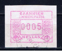 GR+ Griechenland 1991 Mi 9 Automatenmarke ATM Ziffer 0005 Dr - Machine Labels [ATM]