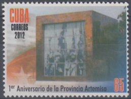 2012.74 CUBA MNH 2012. 1 ANIV DE LA PROVINCIA DE ARTEMISA. - Neufs