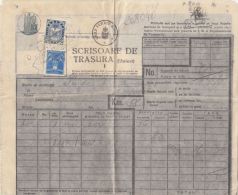 CPA WAYBILL, RAILWAY TRANSPORTATION, FROM TURDA TO TURDAS, AVIATION AND STATISTICAL STAMPS, 1937, ROMANIA - Europe