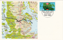 COPENHAGEN- BONN DECLARATION, CM, MAXICARD, CARTES MAXIMUM, 1985, DENMARK - Maximumkaarten