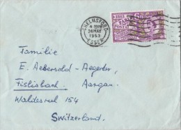 QUEEN ELISABETH 2ND, POSTAL CONFERENCE, STAMPS ON COVER, 1963, UK - Cartas & Documentos