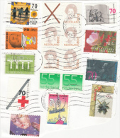STAMPS ON FRAGMENT, NICE FRANKING, QUEEN, RED CROSS, CHILDRENS, FLOWERS, 1996, NETHERLANDS - Storia Postale
