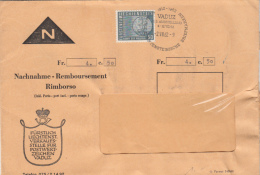 STAMPS ON COVER, NICE FRANKING, MALARIA, 1962, LIECHTENSTEIN - Storia Postale