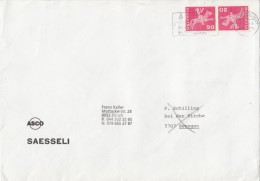 MESSENGER, STAMPS ON COVER, 1979, SWITZERLAND - Storia Postale
