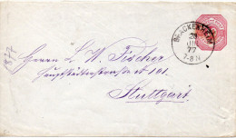 ALLEMAGNE WURTEMBERG ENTIER POSTAL 1877 - Autres & Non Classés