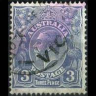 AUSTRALIA 1924 - Scott# 30 King 3p Used (XB812) - Oblitérés