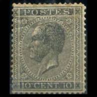 BELGIUM 1865 - Scott# 18 King 10c LH (XA118) - Other & Unclassified