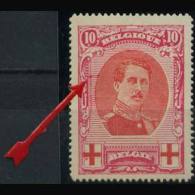 BELGIUM 1915 - Scott# B32 King Printing Variety 10c MNH (XB991) - Autres & Non Classés