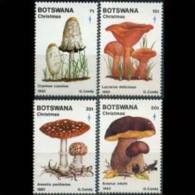 BOTSWANA 1982 - Scott# 321-4 Mushrooms Set Of 4 MNH (XI882) - Botswana (1966-...)
