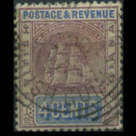 BR.GUIANA 1905 - Scott# 162 Colony Seal 4c Used (XG711) - Guyane Britannique (...-1966)