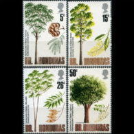 BR.HONDURAS 1971 - Scott# 283-6 Hardwood Trees Set Of 4 MNH (XJ457) - Bahrain (...-1965)