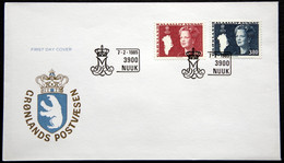 Greenland 1985 INr.155-56  FDC ( Lot Ks) - FDC