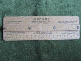 1920s Soennecken Vintage Unusual Ruler Measuring Device Apparatus,Item Original. - Otros & Sin Clasificación