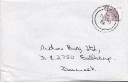 Ireland Deluxe GLASÁN 1986 Cover Lettre To Denmark - Lettres & Documents