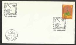 Portugal Cachet Commémoratif Journée Du Timbre Lagos Bateau 1987 Event Pmk Stamp Day Ship - Postal Logo & Postmarks