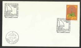 Portugal Cachet Commémoratif Journée Du Timbre Lagos Bateau 1987 Event Pmk Stamp Day Ship - Flammes & Oblitérations