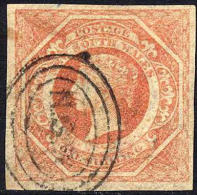 New South Wales #31 (SG #101) XF Used 1sh Pale Red Brown Victoria From 1854 - Gebruikt