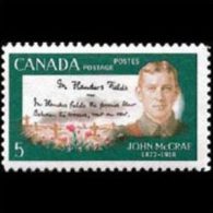 CANADA 1968 - Scott# 487 Author J.McCrae Set Of 1 LH (XB560) - Unused Stamps