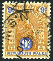 New South Wales #108 XF Used 9p "Australia" From 1903 - Oblitérés