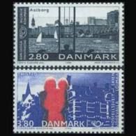 DENMARK 1986 - Scott# 819-20 Sister Towns Set Of 2 MNH (XD761) - Unused Stamps