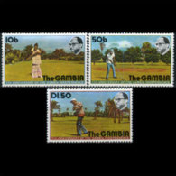 GAMBIA 1976 - Scott# 332-4 Indep.-Golf Set Of 3 LH (XO852) - Gambie (1965-...)