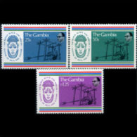 GAMBIA 1977 - Scott# 348-50 Balck Festival Set Of 3 LH (XO944) - Gambie (1965-...)