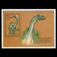 GAMBIA 1992 - Scott# 1292 S/S Dinosaur LH (XP537) - Gambie (1965-...)