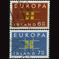 ICELAND 1963 - Scott# 357-8 Europa Set Of 2 Used (XG869) - Gebraucht