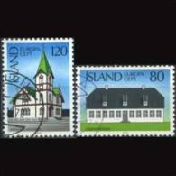 ICELAND 1978 - Scott# 506-7 Europa-Church Etc. Set Of 2 Used (XI753) - Usados