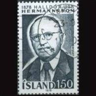 ICELAND 1978 - Scott# 513 Librarian Hermannsson Set Of 1 Used (XI813) - Usados