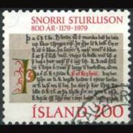 ICELAND 1979 - Scott# 518 Excerpt-S.Sturluson Set Of 1 Used (XI839) - Used Stamps