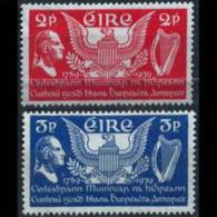 IRELAND 1939 - Scott# 103-4 US Constitution Set Of 2 LH (XF255) - Unused Stamps