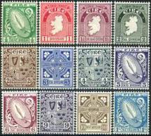 IRELAND 1940 - Scott# 106-17 Map And Sword Etc. Set Of 12 LH (XB528) - Neufs