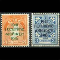 IRELAND 1941 - Scott# 118-9 Map And Sword Opt. Set Of 2 LH (XB551) - Unused Stamps