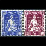 IRELAND 1945 - Scott# 131-2 Sower Set Of 2 LH (XB790) - Unused Stamps