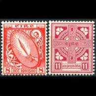 IRELAND 1949 - Scott# 137-8 Sword And Cross Set Of 2 LH (XB878) - Unused Stamps