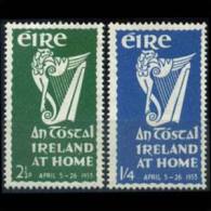 IRELAND 1953 - Scott# 147-8 Natl.Festival-Harp Set Of 2 LH (XB955) - Neufs
