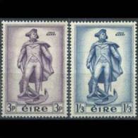 IRELAND 1956 - Scott# 155-6 Statue Of J.Barry Set Of 2 LH (XC103) - Ungebraucht