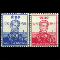 IRELAND 1957 - Scott# 161-2 Adm.W.Brown Set Of 2 LH (XB675) - Nuevos