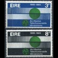 IRELAND 1965 - Scott# 198-9 ITU Cent. Set Of 2 MNH (XQ349) - Ongebruikt